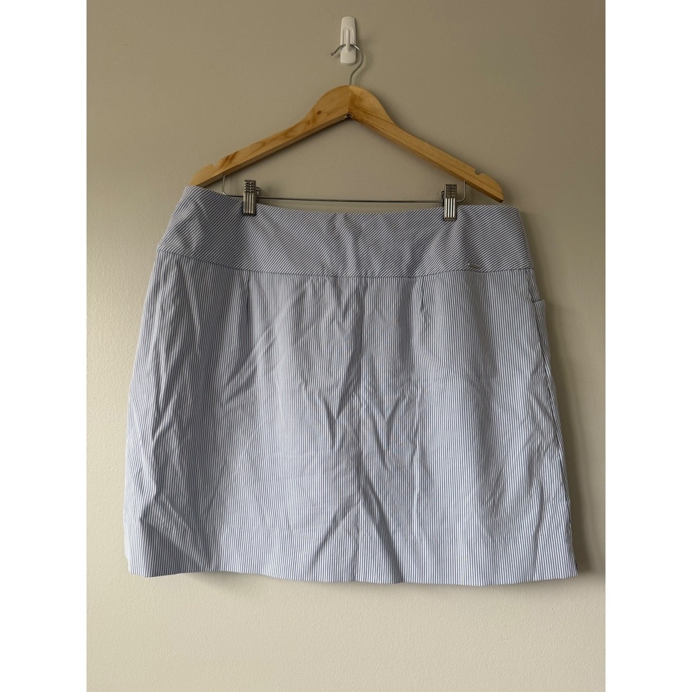 S.C. & Co. Sportswear Blue White‎ Pinstripe Skort Active Golf Tennis XXL - Picture 4 of 7